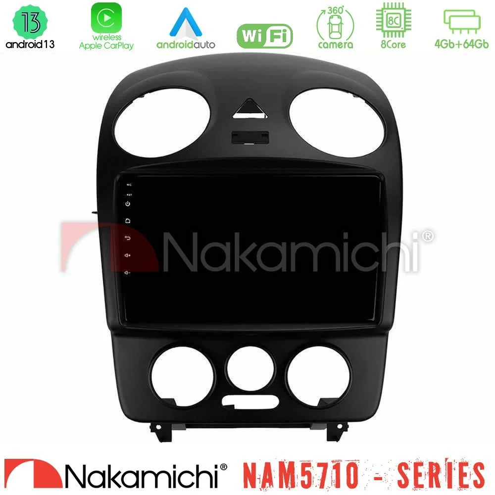 Φωτογραφία προϊόντος: Nakamichi NAM5710 Series 8Core Android13 4+64GB VW Beetle Navigation Multimedia Tablet 9