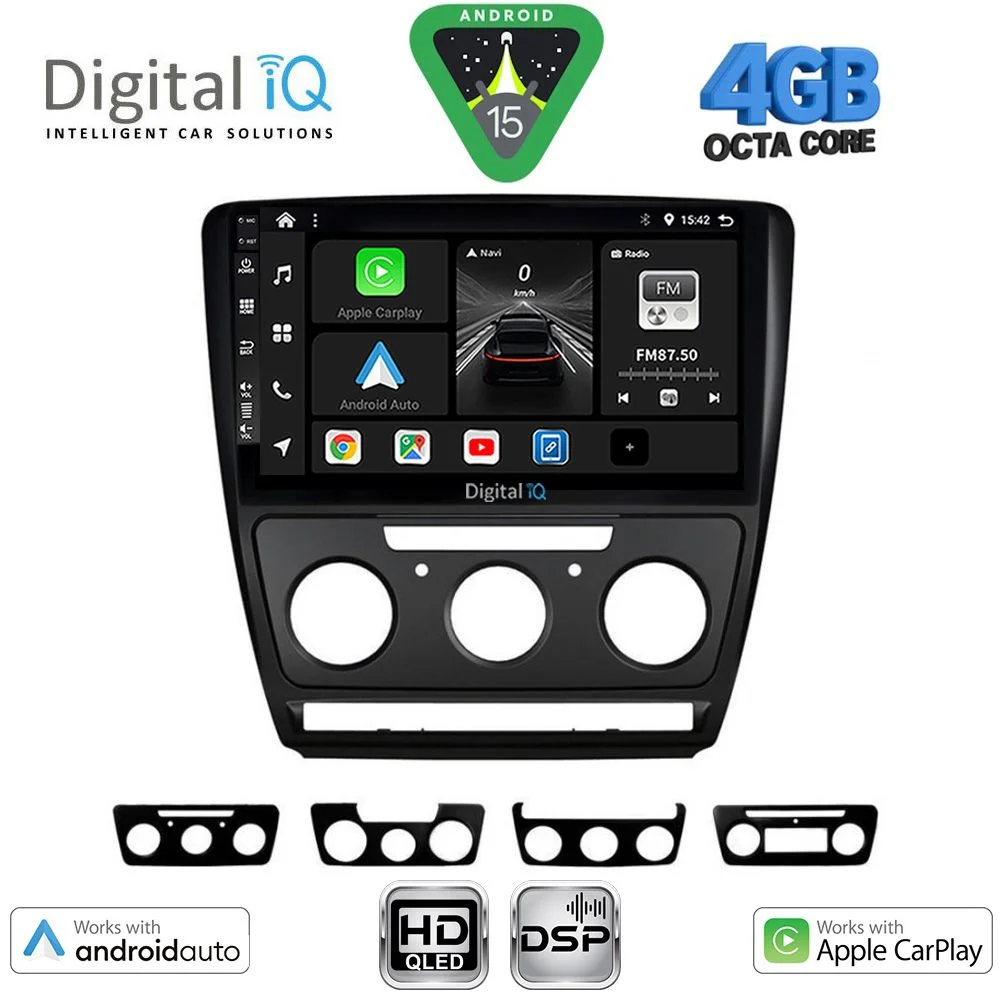 Φωτογραφία προϊόντος: DIGITAL IQ BXF 16595BL_CPAA (10inc) MULTIMEDIA TABLET for SKODA OCTAVIA 5 mod. 2005-2012 (BLACK)