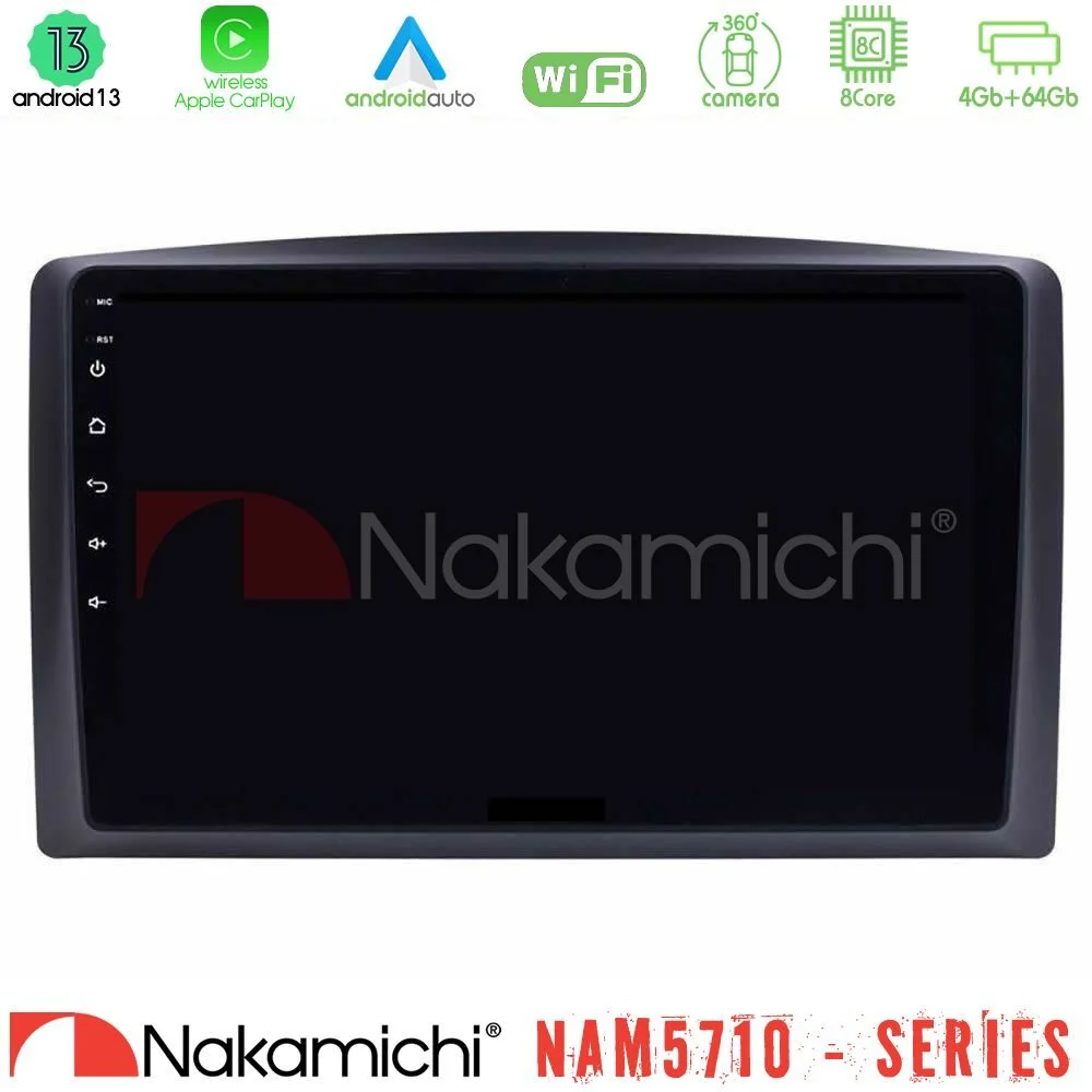 Φωτογραφία προϊόντος: Nakamichi NAM5710 Series 8Core Android13 4+64GB Mercedes Vito 2015-2021 Navigation Multimedia Tablet 10