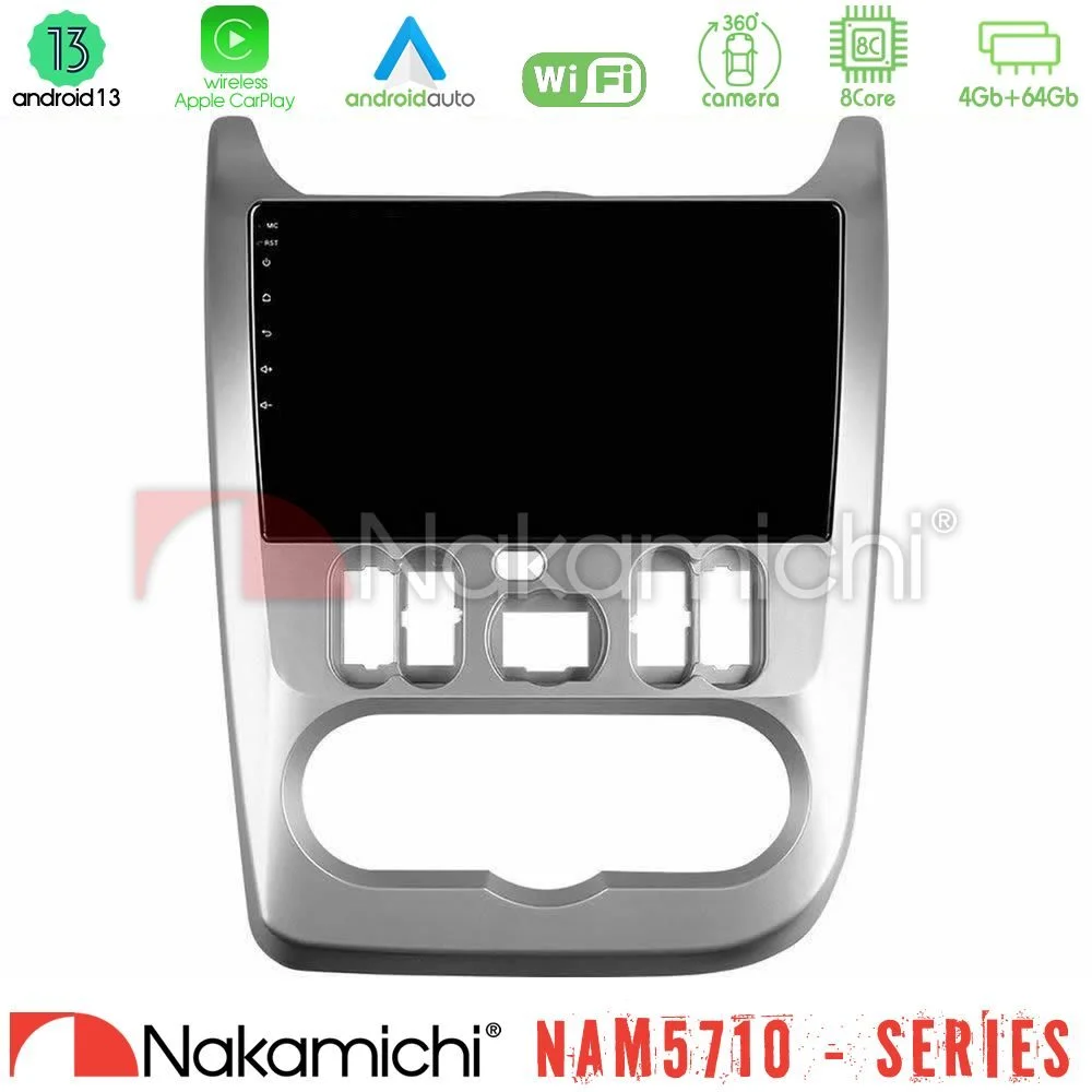 Φωτογραφία προϊόντος: Nakamichi NAM5710 Series 8Core Android13 4+64GB Dacia Duster/Sandero/Logan Navigation Multimedia Tablet 9