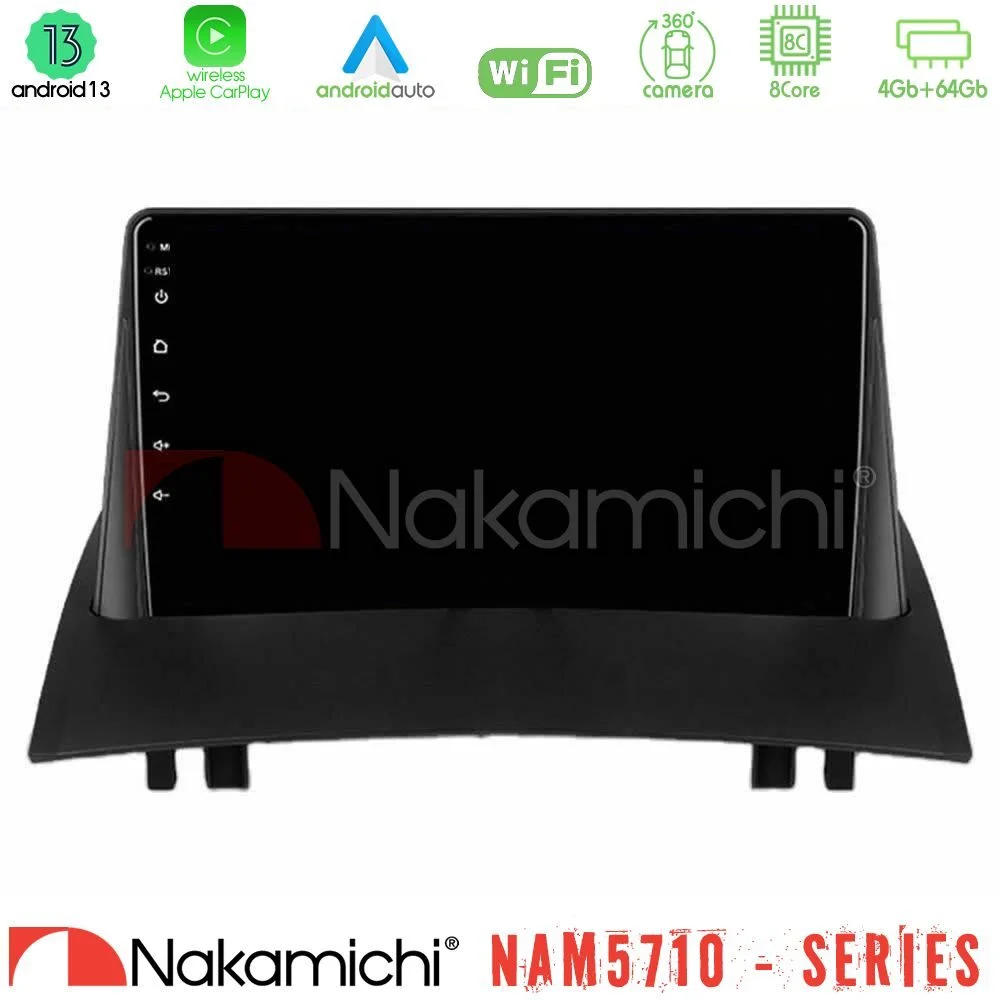 Φωτογραφία προϊόντος: Nakamichi NAM5710 Series 8Core Android13 4+64GB Renault Megane 2 2002-2008 Navigation Multimedia Tablet 9