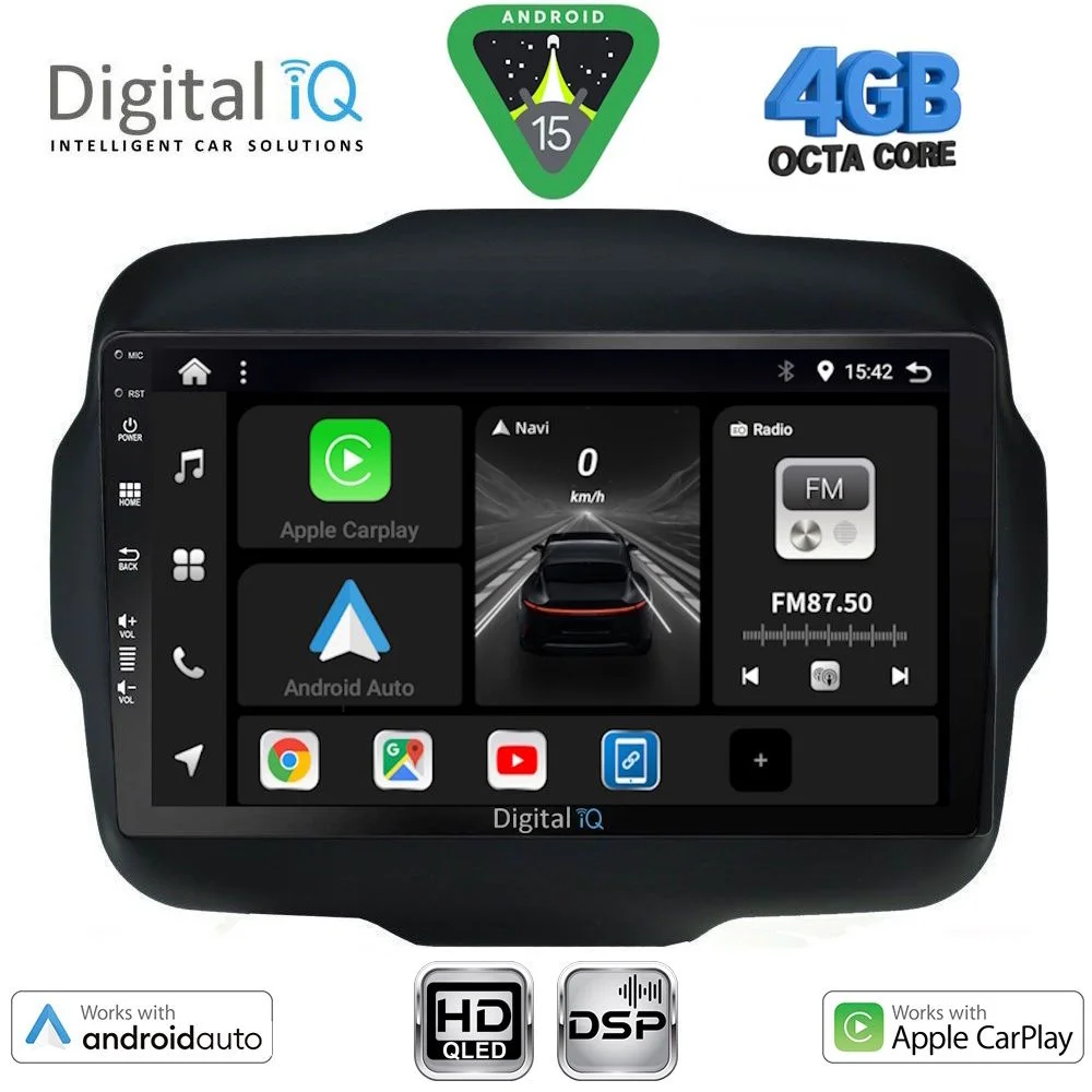 Φωτογραφία προϊόντος: DIGITAL IQ BXF 16290_CPAA (9inc) MULTIMEDIA TABLET for JEEP RENEGADE mod. 2014-2025