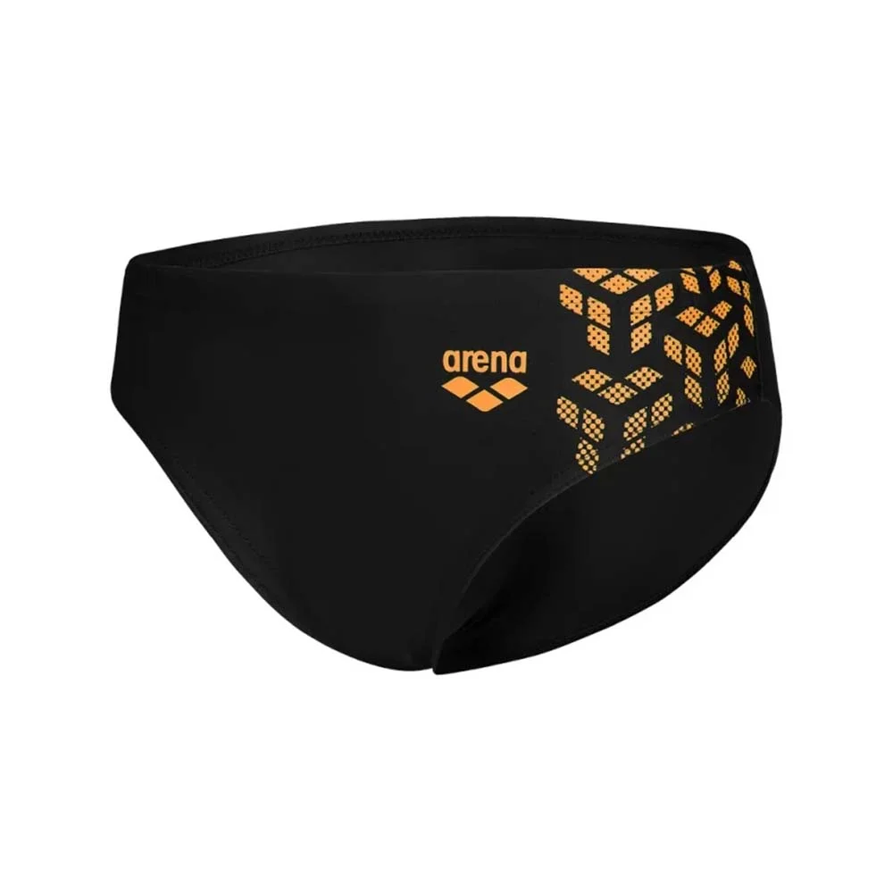 Φωτογραφία προϊόντος: Arena Boy's Kikko V Graphic Swim Briefs Slip Μαύρο - Πορτοκαλί 006722-503 (Arena)