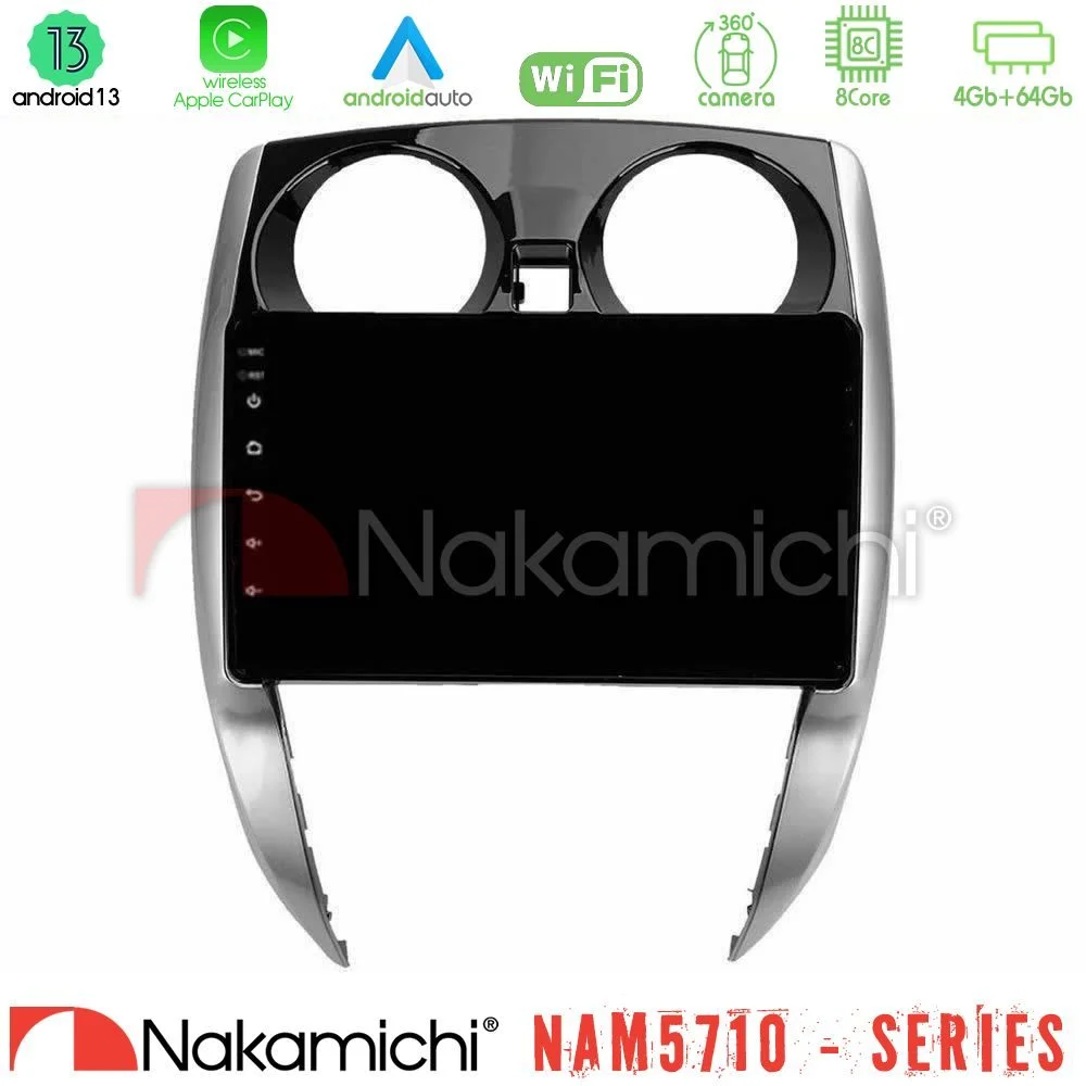 Φωτογραφία προϊόντος: Nakamichi NAM5710 Series 8Core Android13 4+64GB Nissan Note 2013-2018 Navigation Multimedia Tablet 10