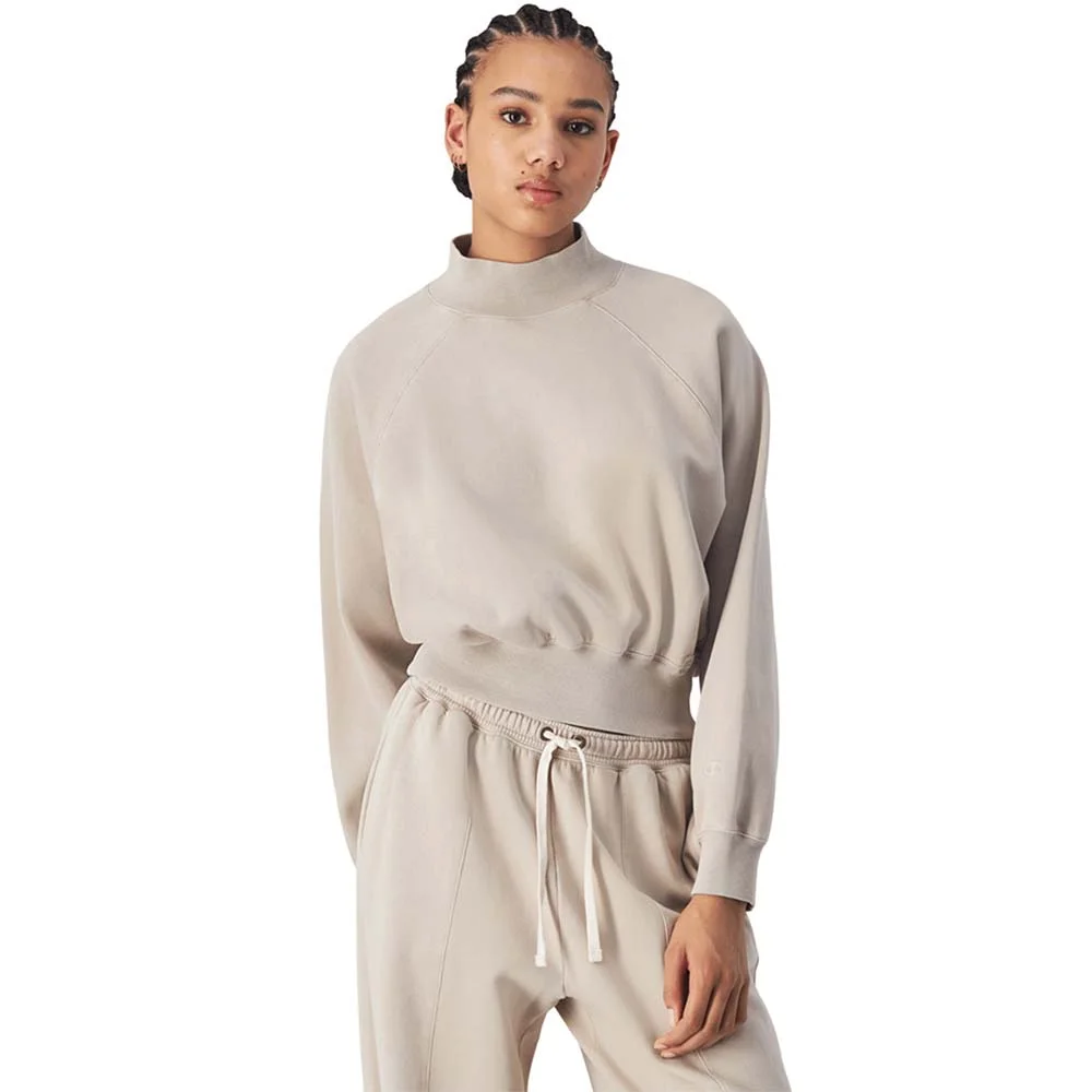 Φωτογραφία προϊόντος: Champion Women's Longsleeve Turtleneck Sweatshirt Μπεζ 117637-MS016 (Champion)