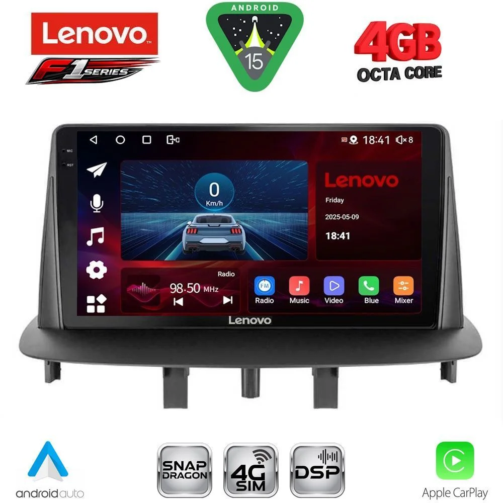 Φωτογραφία προϊόντος: LENOVO SSQ 9556_CPA (9inc) MULTIMEDIA TABLET for RENAULT MEGANE 3 mod. 2009-2016