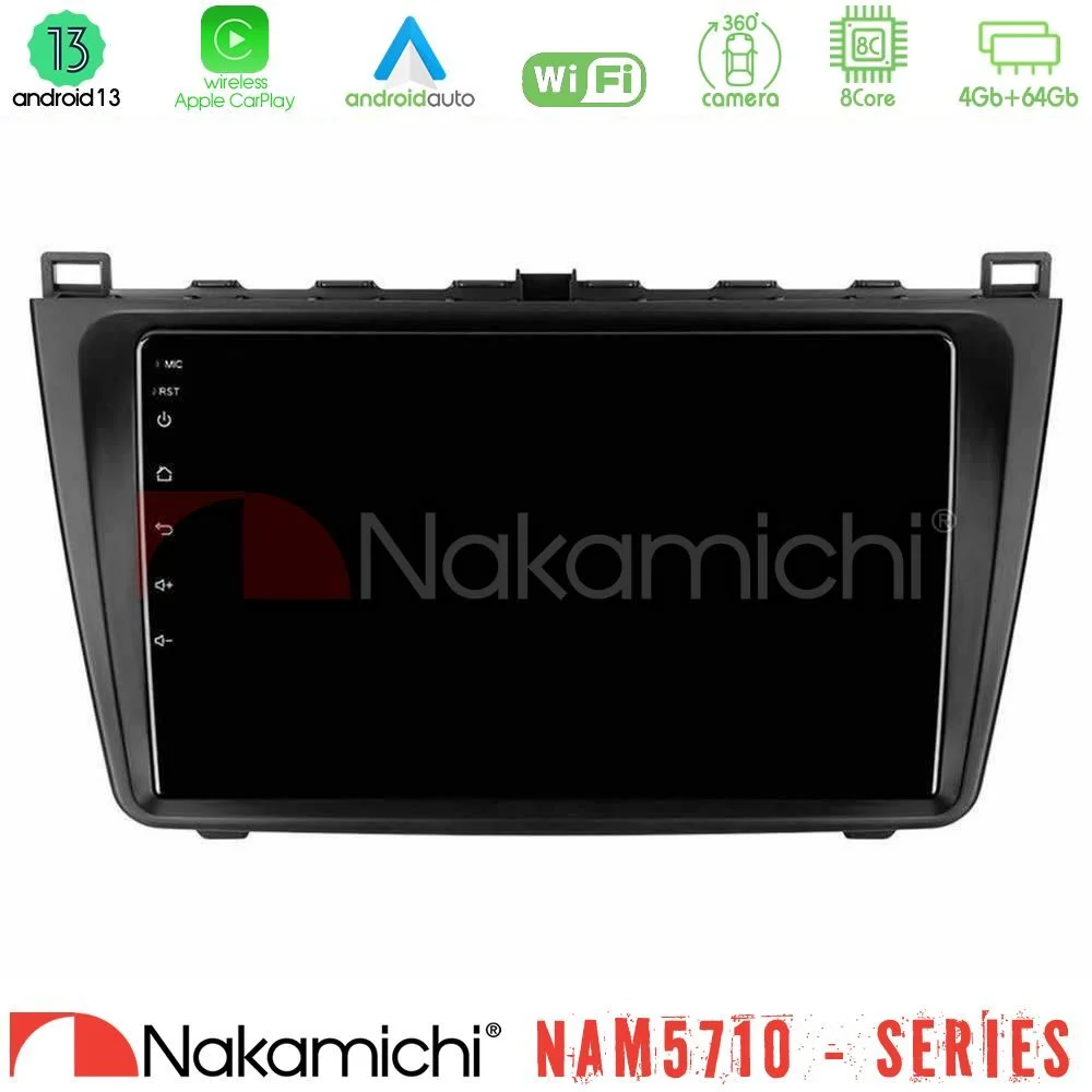Φωτογραφία προϊόντος: Nakamichi NAM5710 Series 8Core Android13 4+64GB Mazda 6 2008-2012 Navigation Multimedia Tablet 9