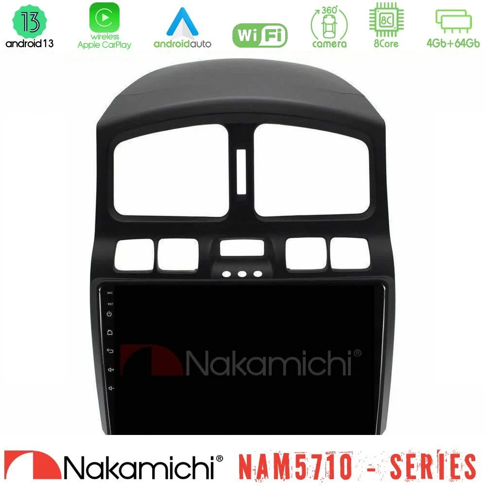 Φωτογραφία προϊόντος: Nakamichi NAM5710 Series 8Core Android13 4+64GB Hyundai Santa Fe 2000-2006 Navigation Multimedia Tablet 9