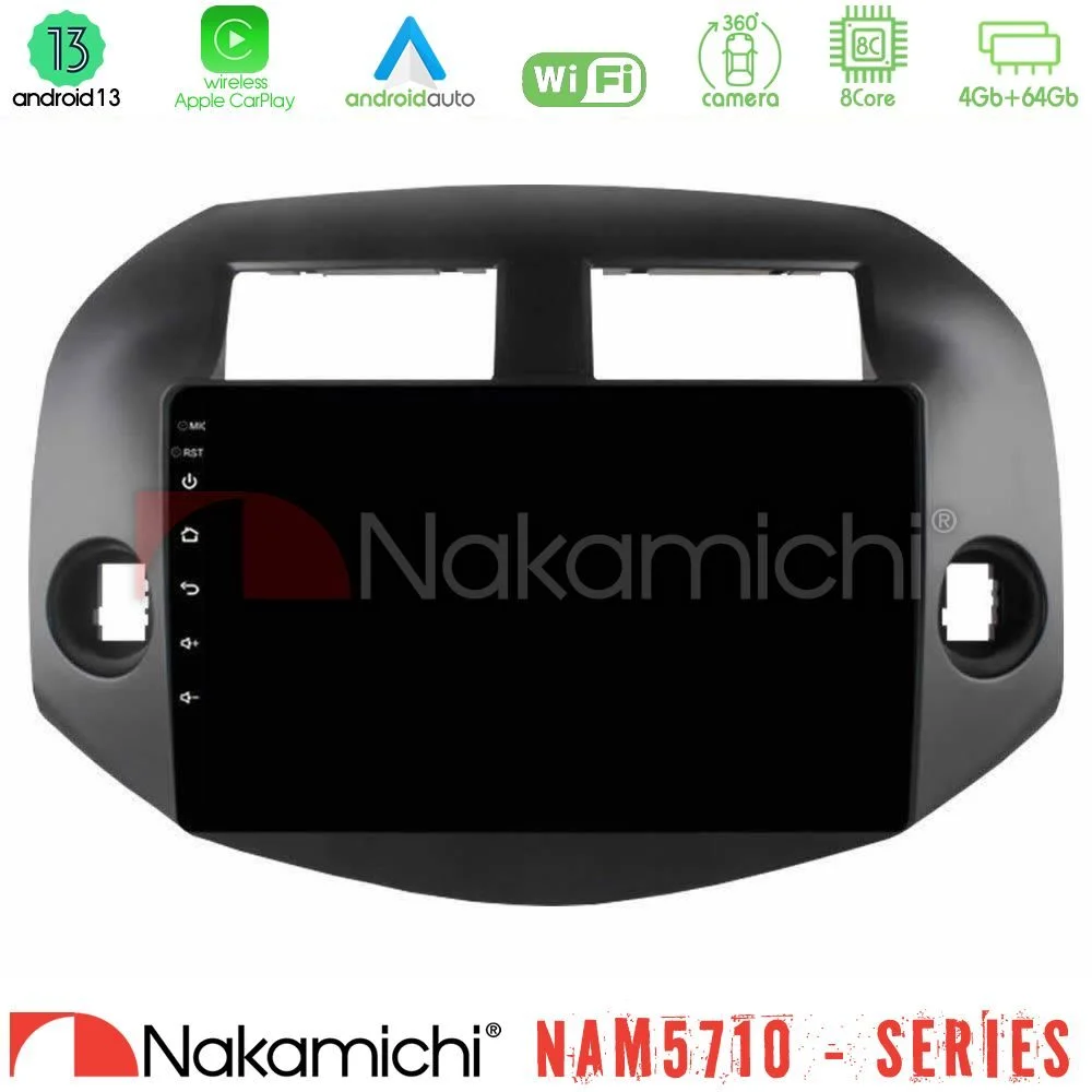 Φωτογραφία προϊόντος: Nakamichi NAM5710 Series 8Core Android13 4+64GB Toyota Rav4 2006-2012 Navigation Multimedia Tablet 10