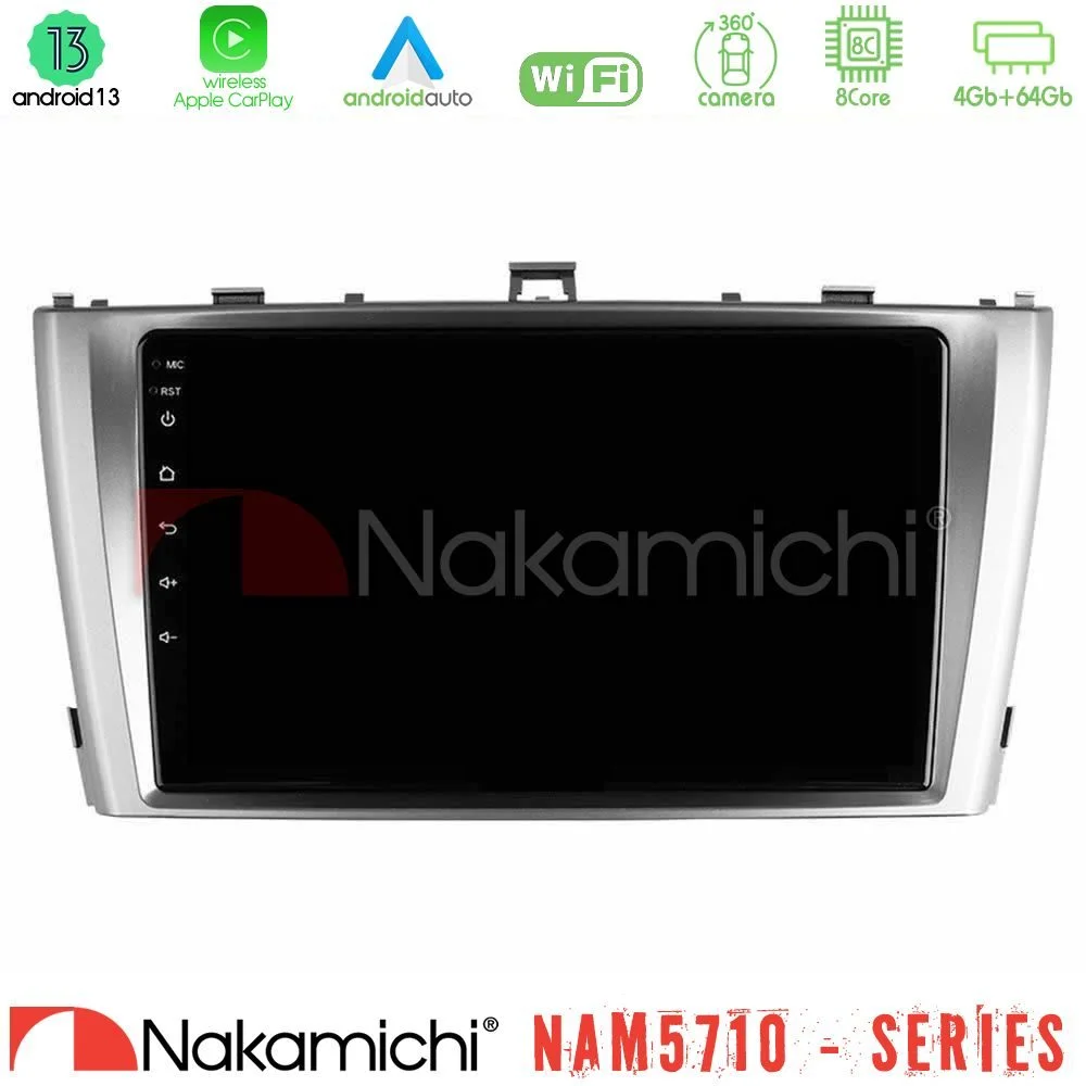 Φωτογραφία προϊόντος: Nakamichi NAM5710 Series 8Core Android13 4+64GB Toyota Avensis T27 Navigation Multimedia Tablet 9