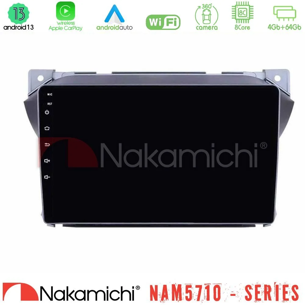 Φωτογραφία προϊόντος: Nakamichi NAM5710 Series 8Core Android13 4+64GB Suzuki Alto amp; Nissan Pixo Navigation Multimedia Tablet 9