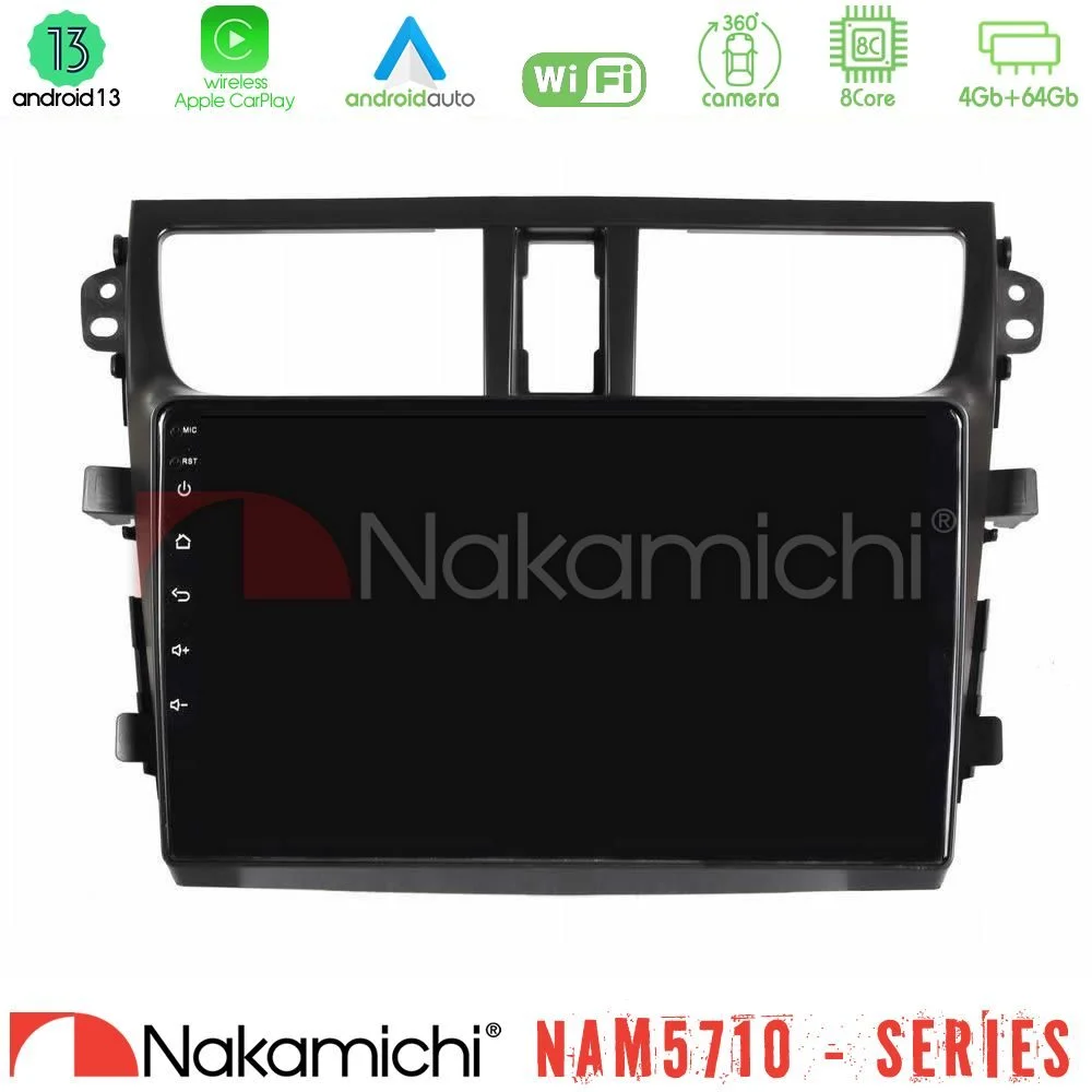 Φωτογραφία προϊόντος: Nakamichi NAM5710 Series 8Core Android13 4+64GB Suzuki Celerio 2014-2020 Navigation Multimedia Tablet 9