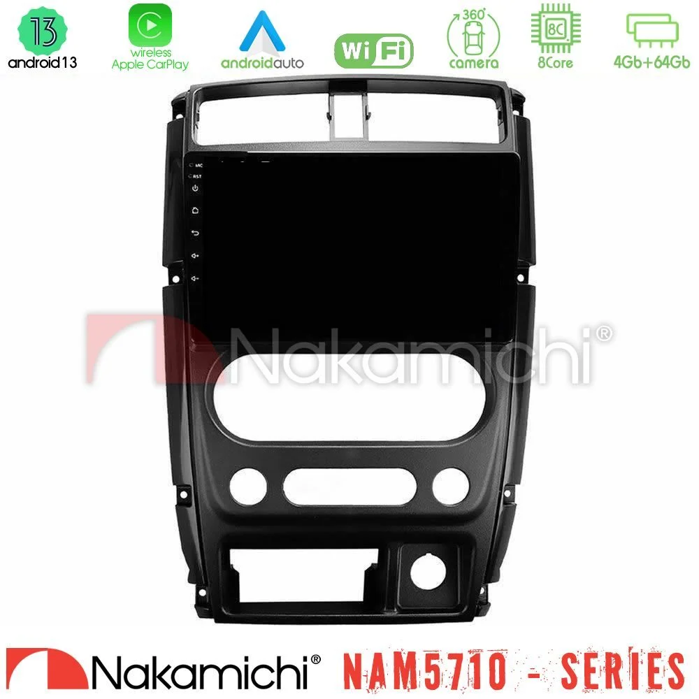 Φωτογραφία προϊόντος: Nakamichi NAM5710 Series 8Core Android13 4+64GB Suzuki Jimny 2007-2017 Navigation Multimedia Tablet 9