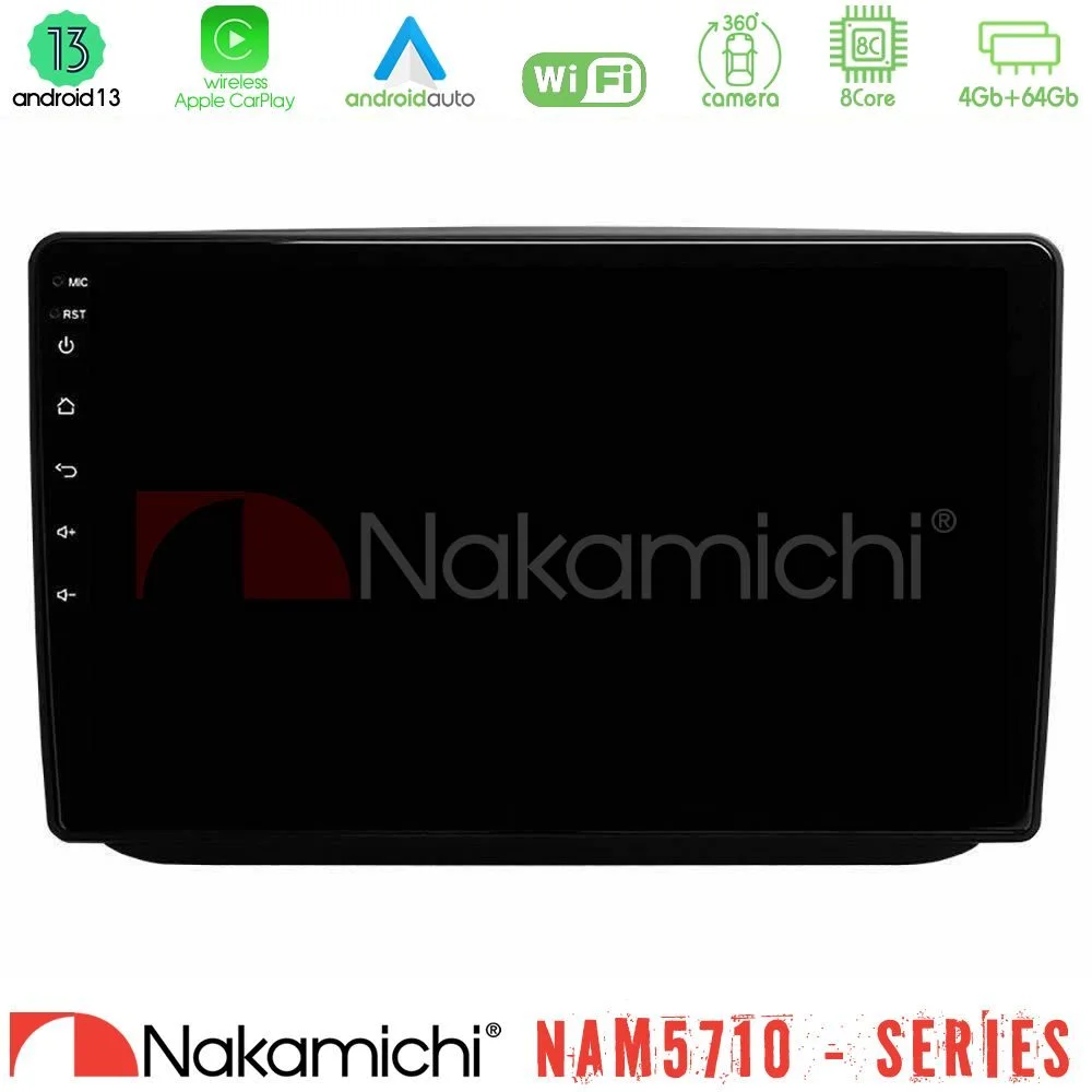 Φωτογραφία προϊόντος: Nakamichi NAM5710 Series 8Core Android13 4+64GB Skoda Fabia 2007-2014 Navigation Multimedia Tablet 10