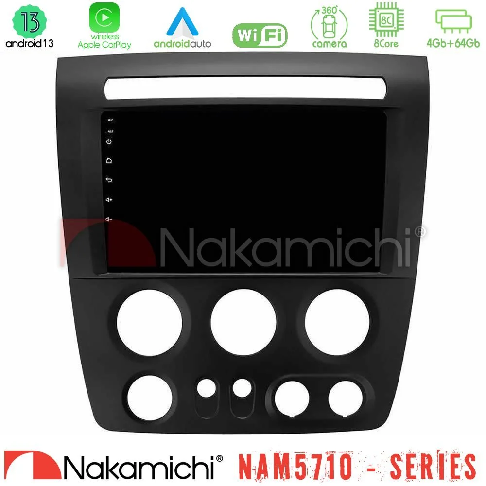 Φωτογραφία προϊόντος: Nakamichi NAM5710 Series 8Core Android13 4+64GB Hummer H3 2005-2009 Navigation Multimedia Tablet 9