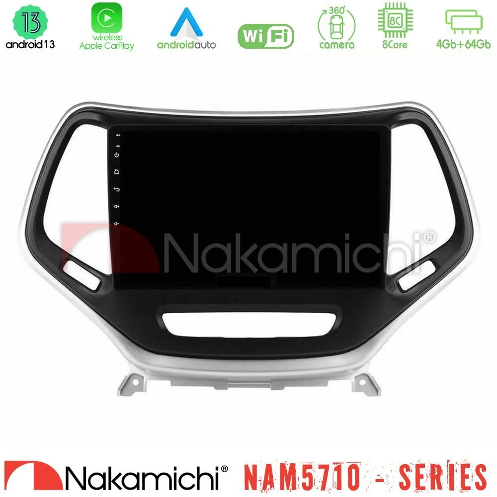 Φωτογραφία προϊόντος: Nakamichi NAM5710 Series 8Core Android13 4+64GB Jeep Cherokee 2014-2019 Navigation Multimedia Tablet 9 (Ασημί Χρώμα)
