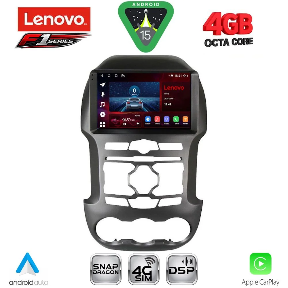 Φωτογραφία προϊόντος: LENOVO SSQ 9171S_CPA (9inc) MULTIMEDIA TABLET for FORD RANGER mod. 2011-2015