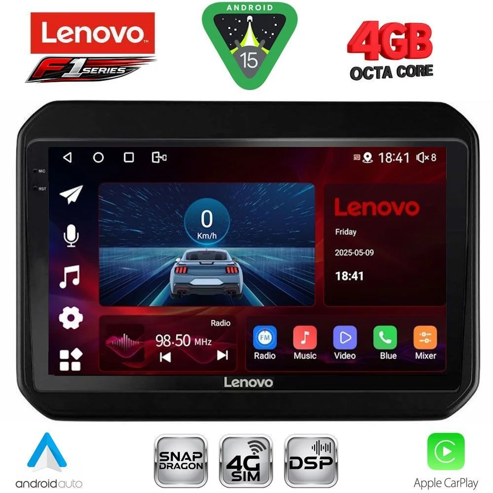 Φωτογραφία προϊόντος: LENOVO SSQ 9676_CPA (9inc) MULTIMEDIA TABLET for SUZUKI IGNIS mod. 2016-2026
