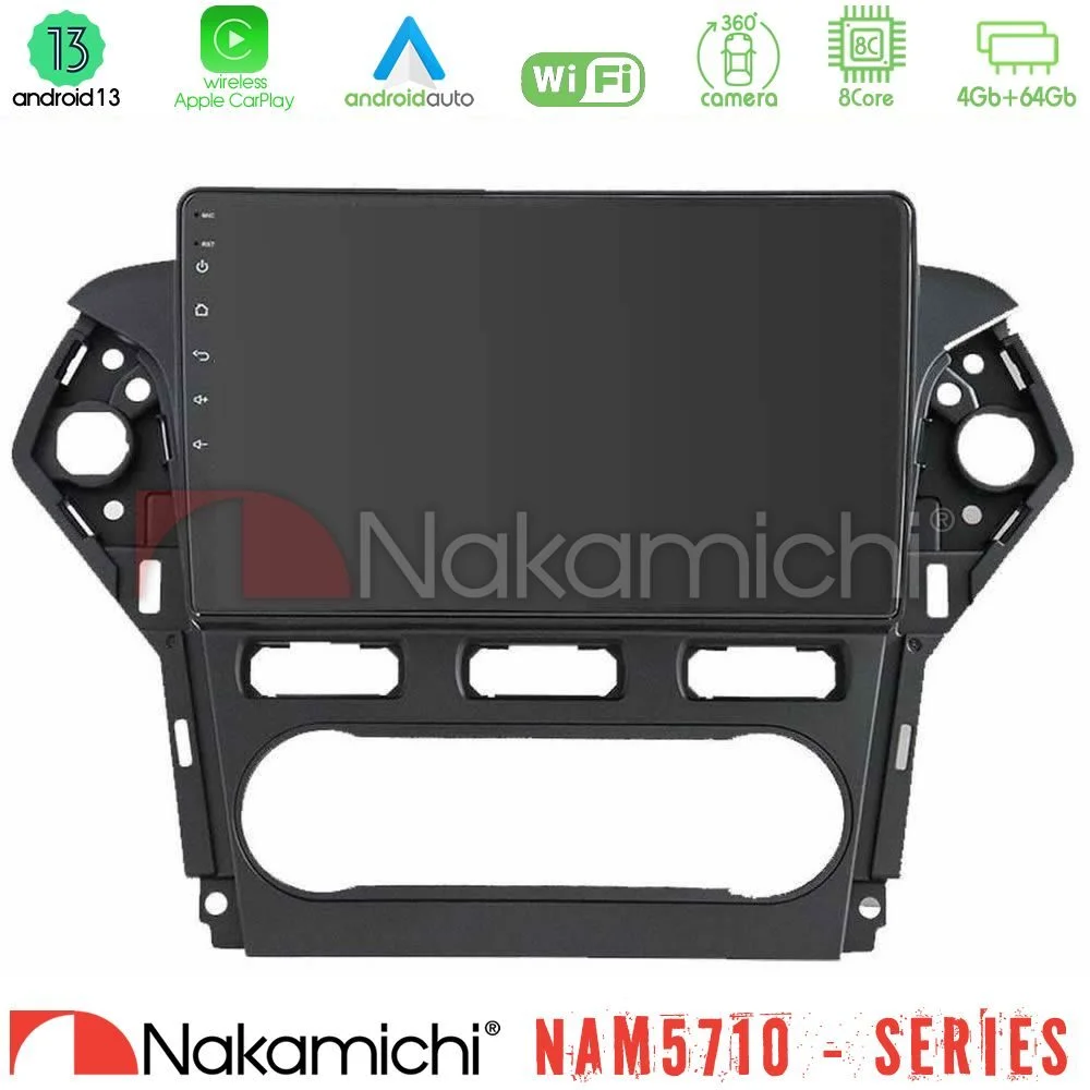 Φωτογραφία προϊόντος: Nakamichi NAM5710 Series 8Core Android13 4+64GB Ford Mondeo 2011-2014 Navigation Multimedia Tablet 10