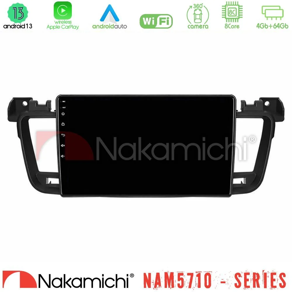 Φωτογραφία προϊόντος: Nakamichi NAM5710 Series 8Core Android13 4+64GB Peugeot 508 2010-2018 Navigation Multimedia Tablet 9