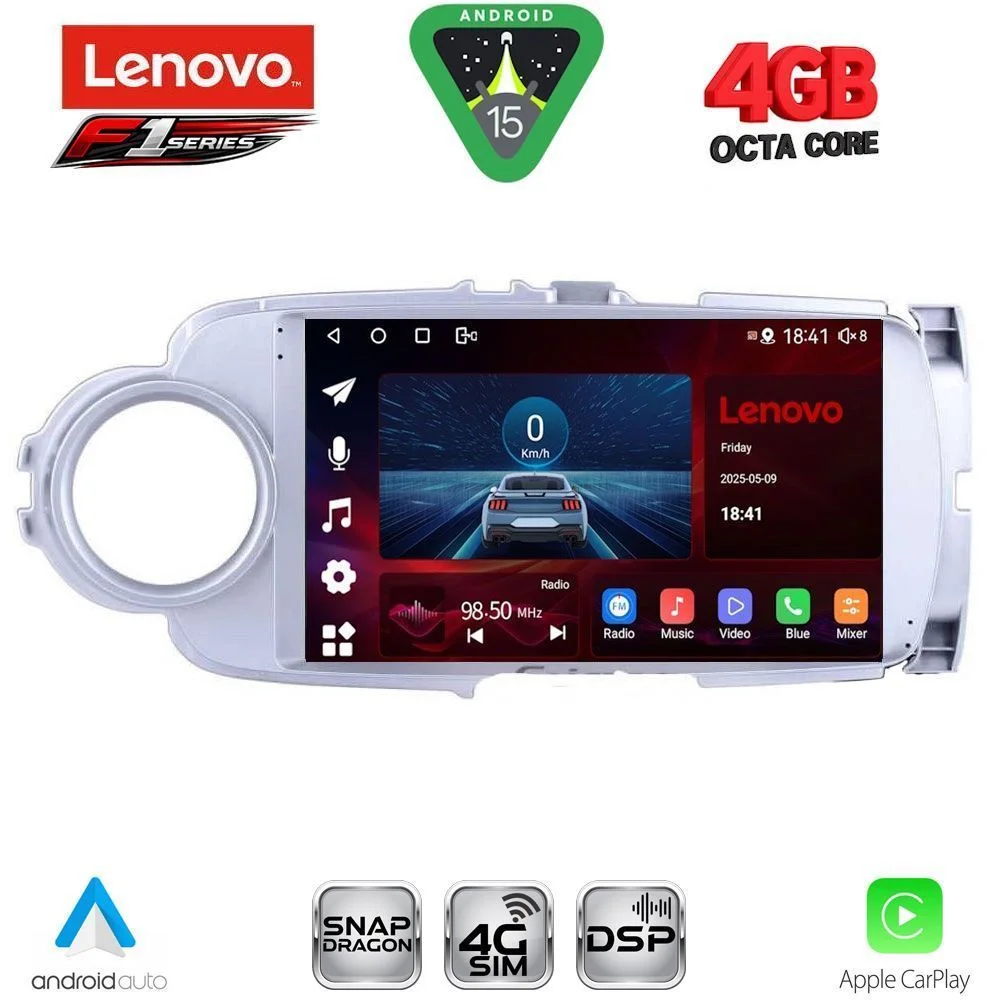Φωτογραφία προϊόντος: LENOVO SSQ 9737SL_CPA (9inc) MULTIMEDIA TABLET for TOYOTA YARIS mod. 2011-2015 (SILVER)