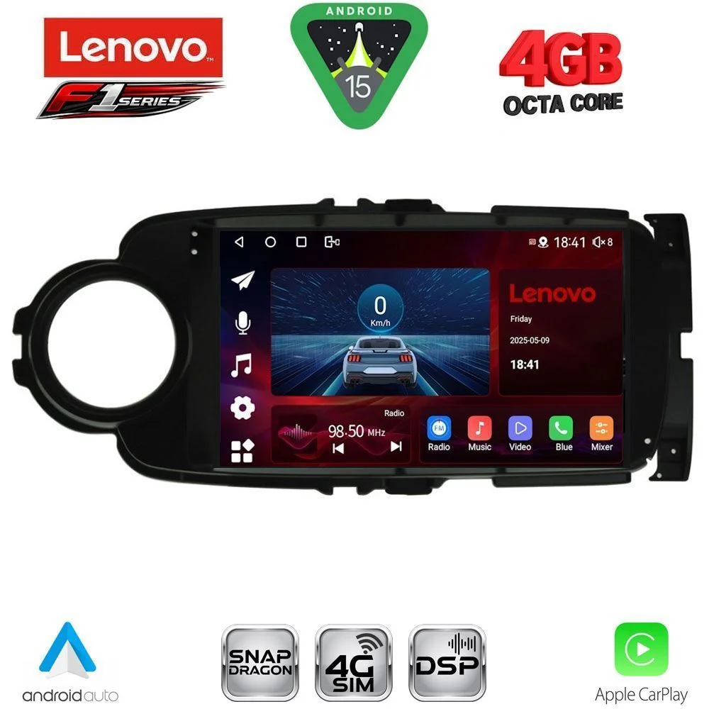 Φωτογραφία προϊόντος: LENOVO SSQ 9737BL_CPA (9inc) MULTIMEDIA TABLET for TOYOTA YARIS mod. 2011-2015 (BLACK)