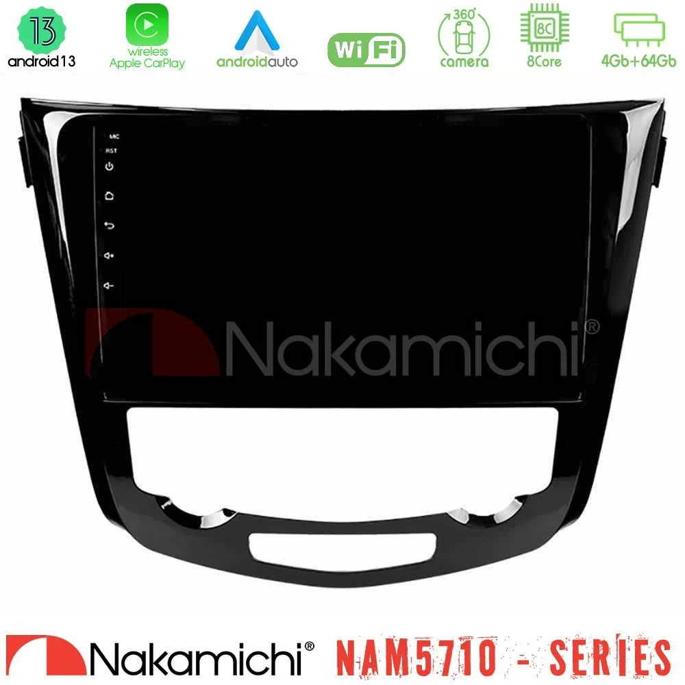 Φωτογραφία προϊόντος: Nakamichi NAM5710 Series 8Core Android13 4+64GB Nissan Qashqai J11 (AUTO A/C) Navigation Multimedia Tablet 10