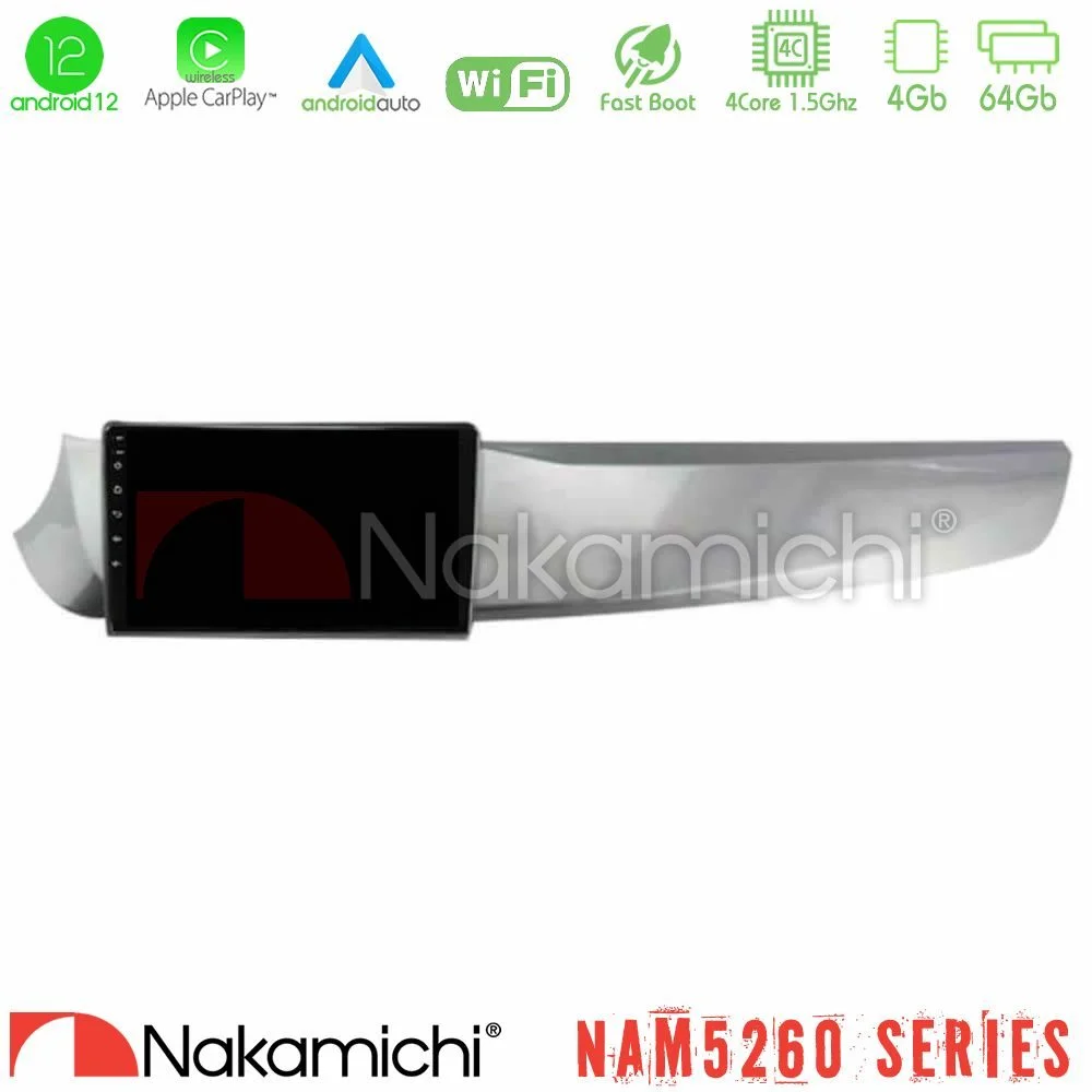 Φωτογραφία προϊόντος: Nakamichi NAM5260 Series Alfa Romeo Giulietta 2010-2014 4Core Android12 4+64GB Navigation Multimedia Tablet 9 Με Carplay & Android Auto