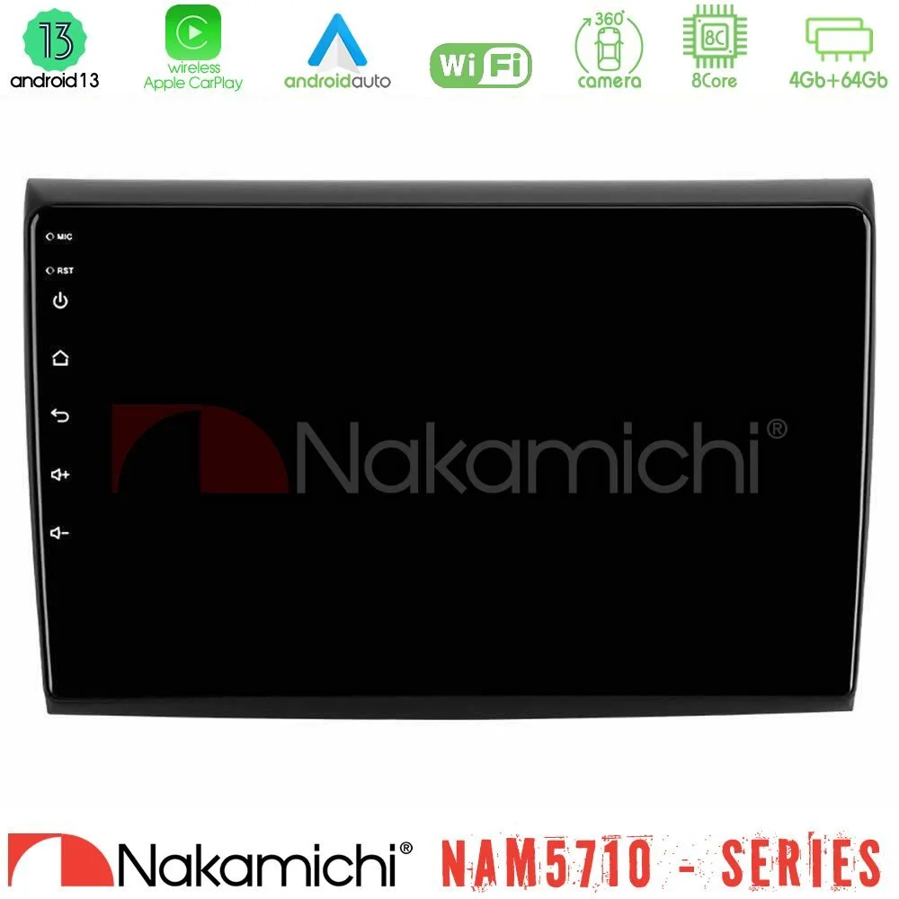 Φωτογραφία προϊόντος: Nakamichi NAM5710 Series 8Core Android13 4+64GB Fiat Bravo Navigation Multimedia Tablet 9