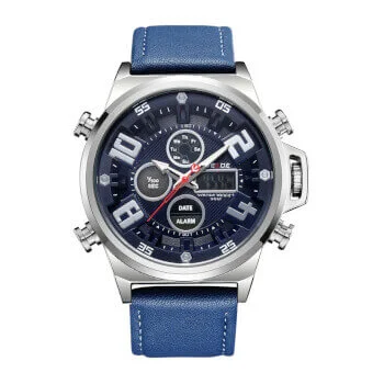 Φωτογραφία προϊόντος: Xiotiskosmima Weide Multifunction Blue Leather strap WD10742