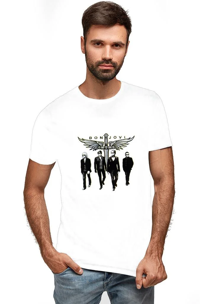 Φωτογραφία προϊόντος: Prime T-Shirt Λευκό με σχέδιο Rock Band 8291-1