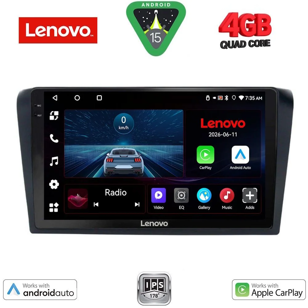 Φωτογραφία προϊόντος: LENOVO LVE 8365_CPAA (9inc) MULTIMEDIA TABLET for MAZDA 3 mod. 2003-2008