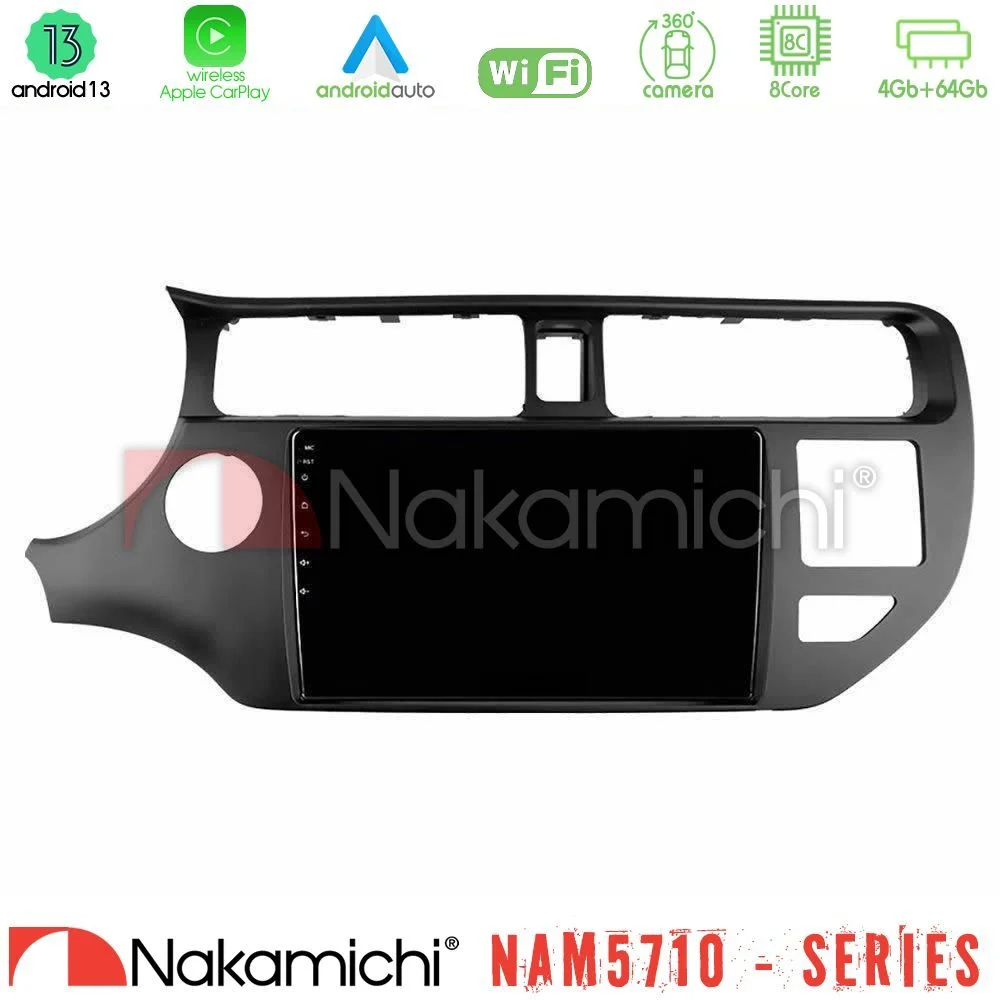Φωτογραφία προϊόντος: Nakamichi NAM5710 Series 8Core Android13 4+64GB Kia Rio 2011-2015 Navigation Multimedia Tablet 9