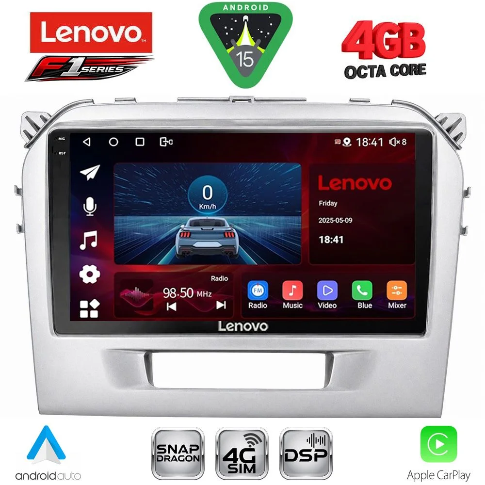 Φωτογραφία προϊόντος: LENOVO SSQ 9697SL_CPA (9inc) MULTIMEDIA TABLET for SUZUKI VITARA mod. 2016-2022 (SILVER)
