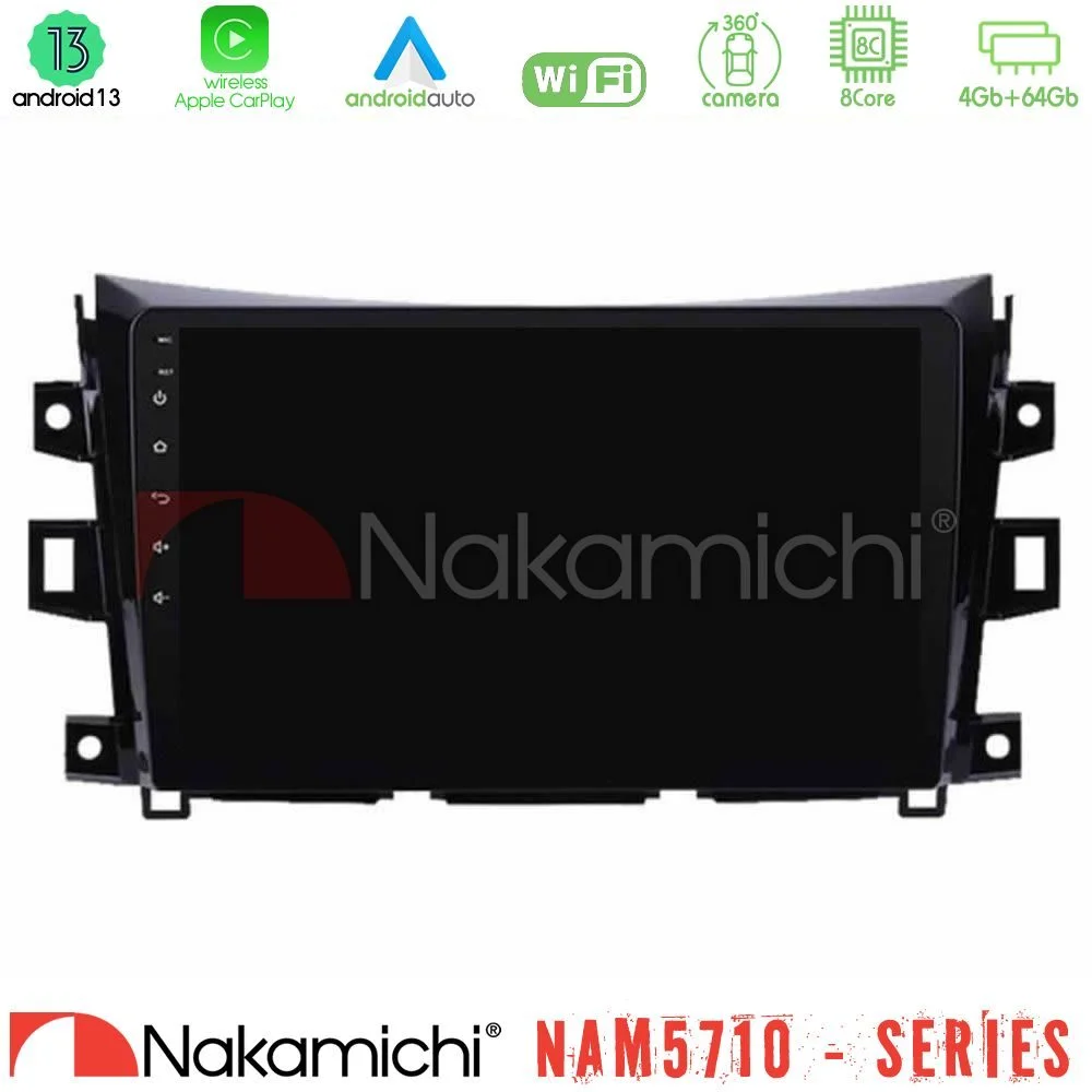 Φωτογραφία προϊόντος: Nakamichi NAM5710 Series 8Core Android13 4+64GB Nissan Navara NP300 Navigation Multimedia Tablet 9