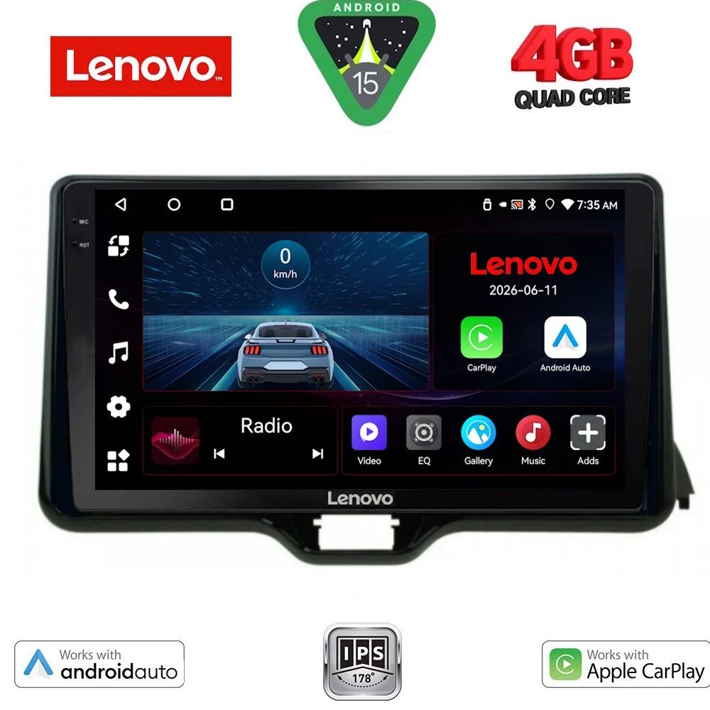 Φωτογραφία προϊόντος: LENOVO LVE 8738_CPAA (10inc) MULTIMEDIA TABLET for TOYOTA YARIS mod. 2020-2026 - MAZDA 2 mod. 2023-2026