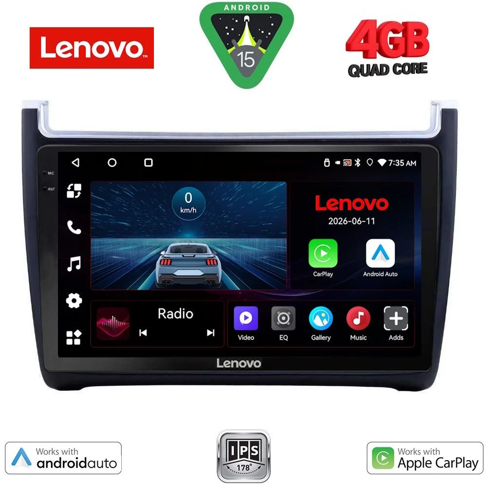 Φωτογραφία προϊόντος: LENOVO LVE 8757_CPAA (9inc) MULTIMEDIA TABLET for VW POLO mod. 2014-2017