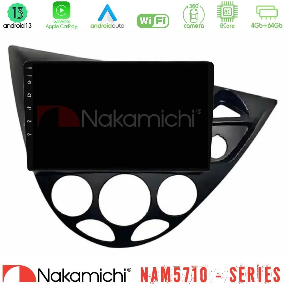 Φωτογραφία προϊόντος: Nakamichi NAM5710 Series 8Core Android13 4+64GB Ford Focus 1999-2004 (RHD) Navigation Multimedia Tablet 9