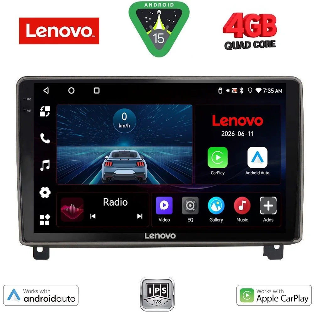 Φωτογραφία προϊόντος: LENOVO LVE 8517_CPAA (9inc) MULTIMEDIA TABLET for PEUGEOT 407 mod. 2004-2011
