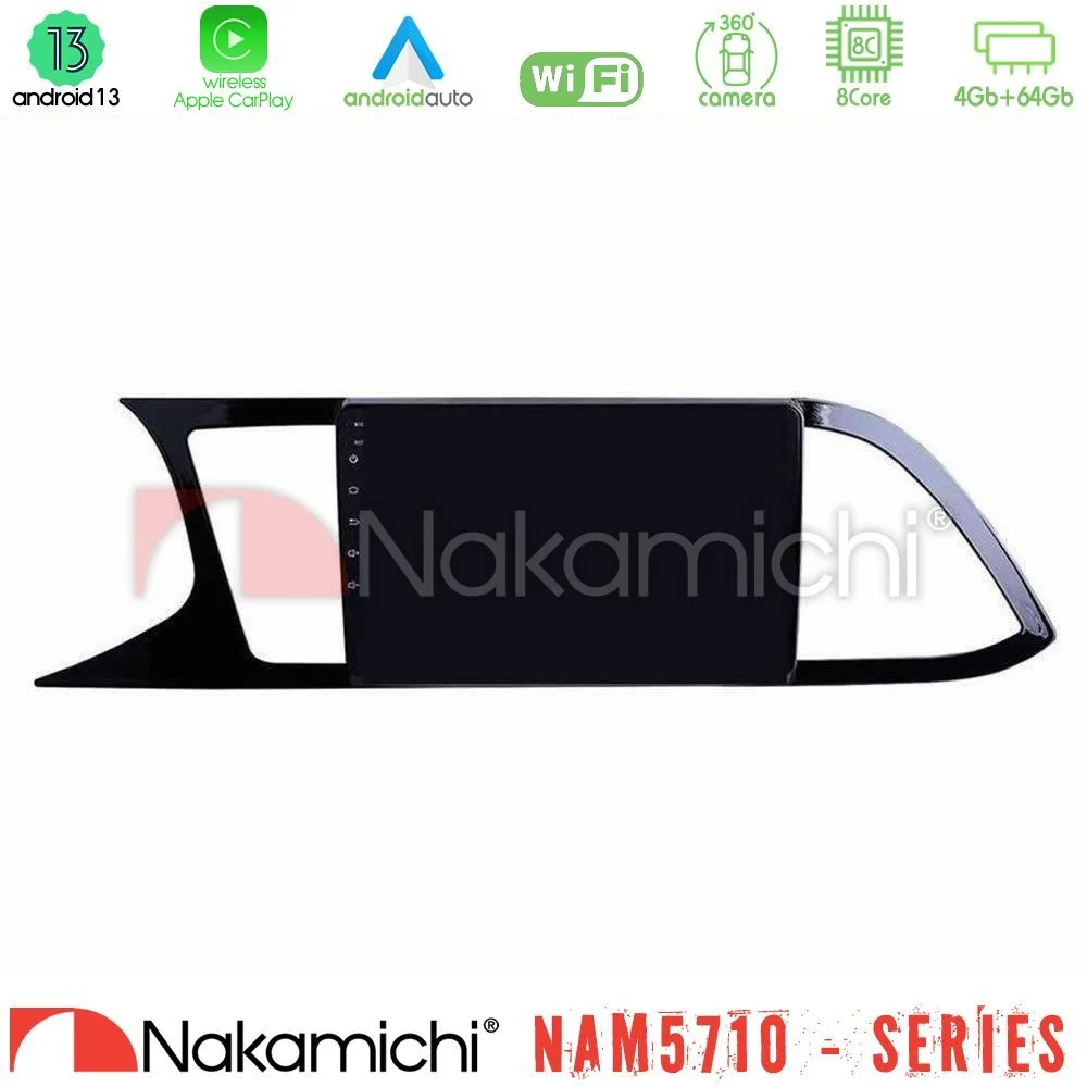 Φωτογραφία προϊόντος: Nakamichi NAM5710 Series 8Core Android13 4+64GB Seat Leon 2013 – 2019 Navigation Multimedia Tablet 9