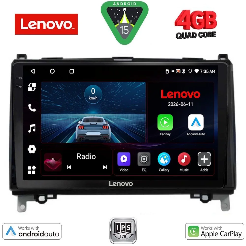 Φωτογραφία προϊόντος: LENOVO LVE 8400_CPAA (9inc) MULTIMEDIA TABLET for MERCEDES A – B -SPRINTER – VITO mod. 2007-2019