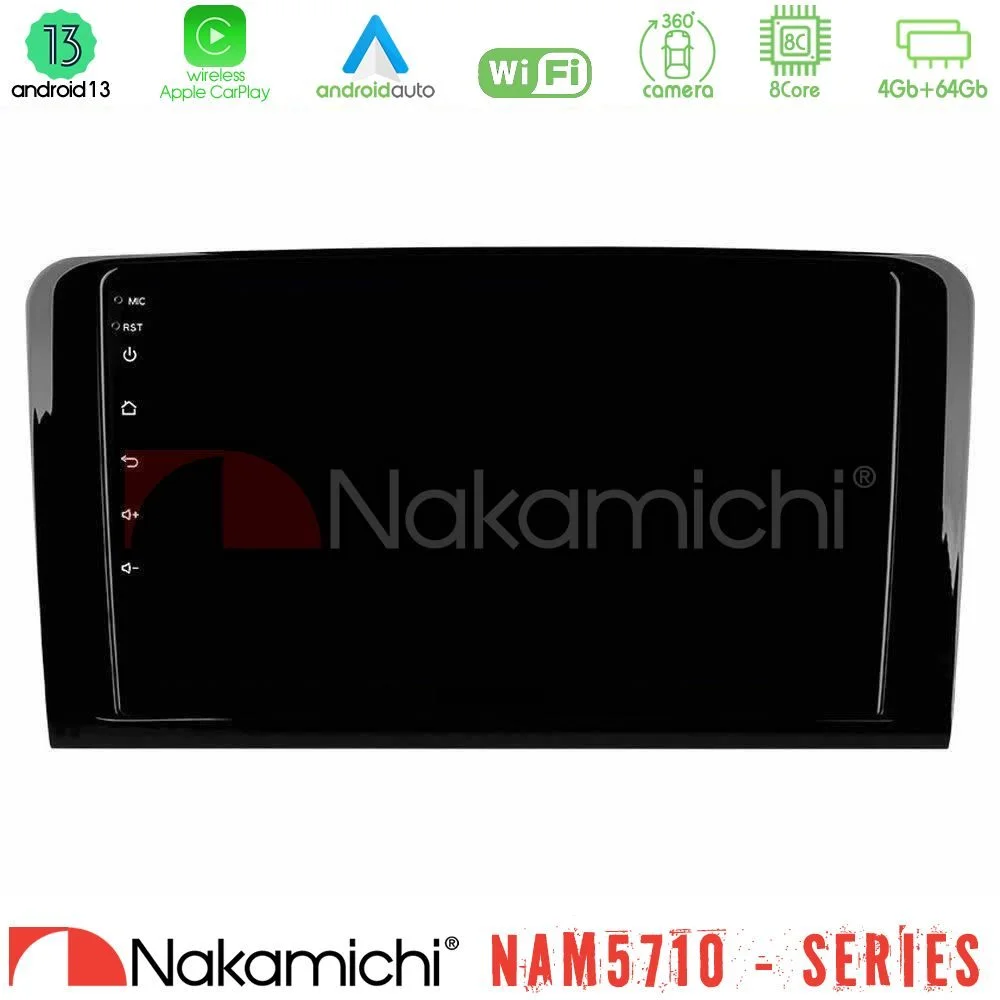 Φωτογραφία προϊόντος: Nakamichi NAM5710 Series 8Core Android13 4+64GB Mercedes ML/GL Class Navigation Multimedia Tablet 9