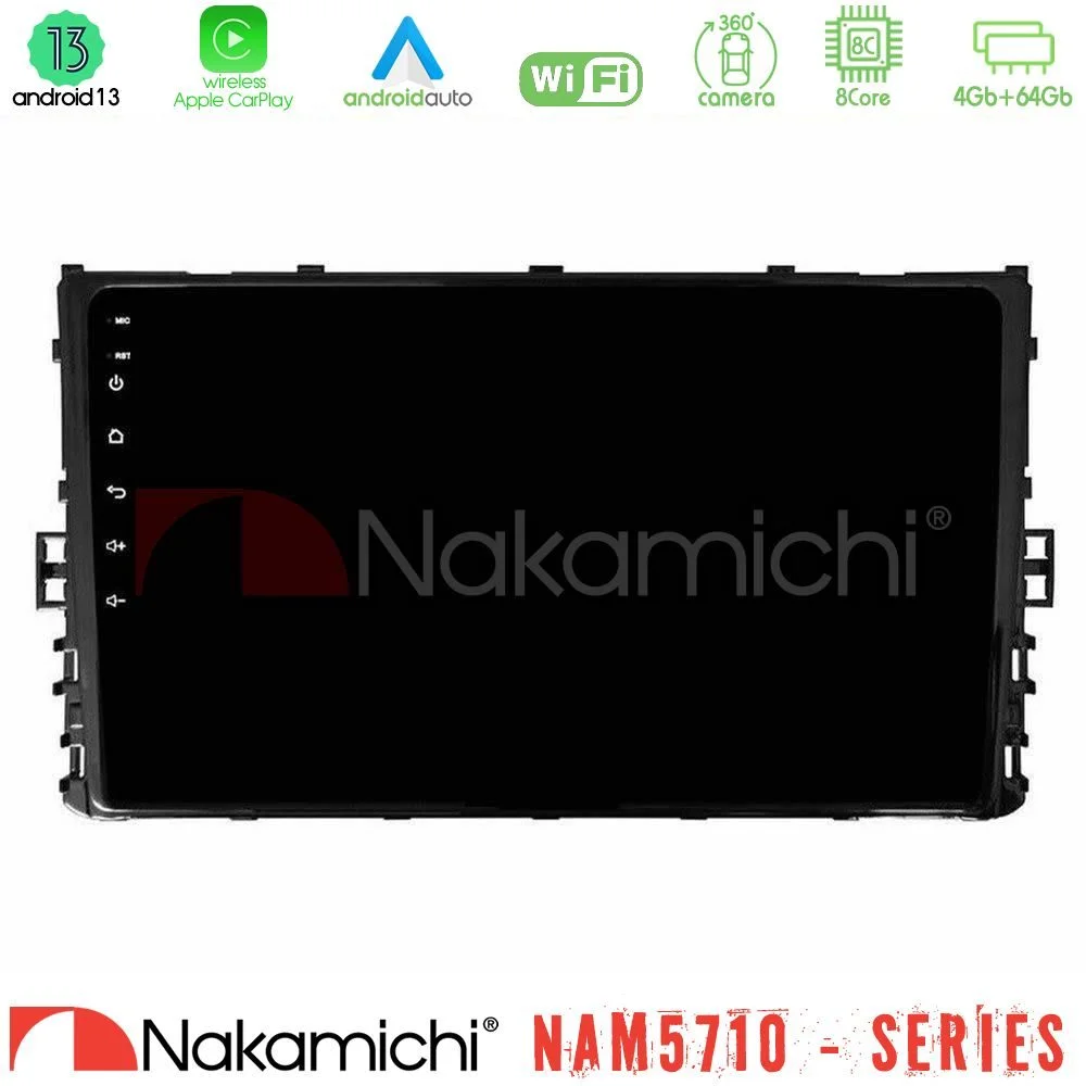 Φωτογραφία προϊόντος: Nakamichi NAM5710 Series 8Core Android13 4+64GB VW MQB 2017-> Navigation Multimedia Tablet 9