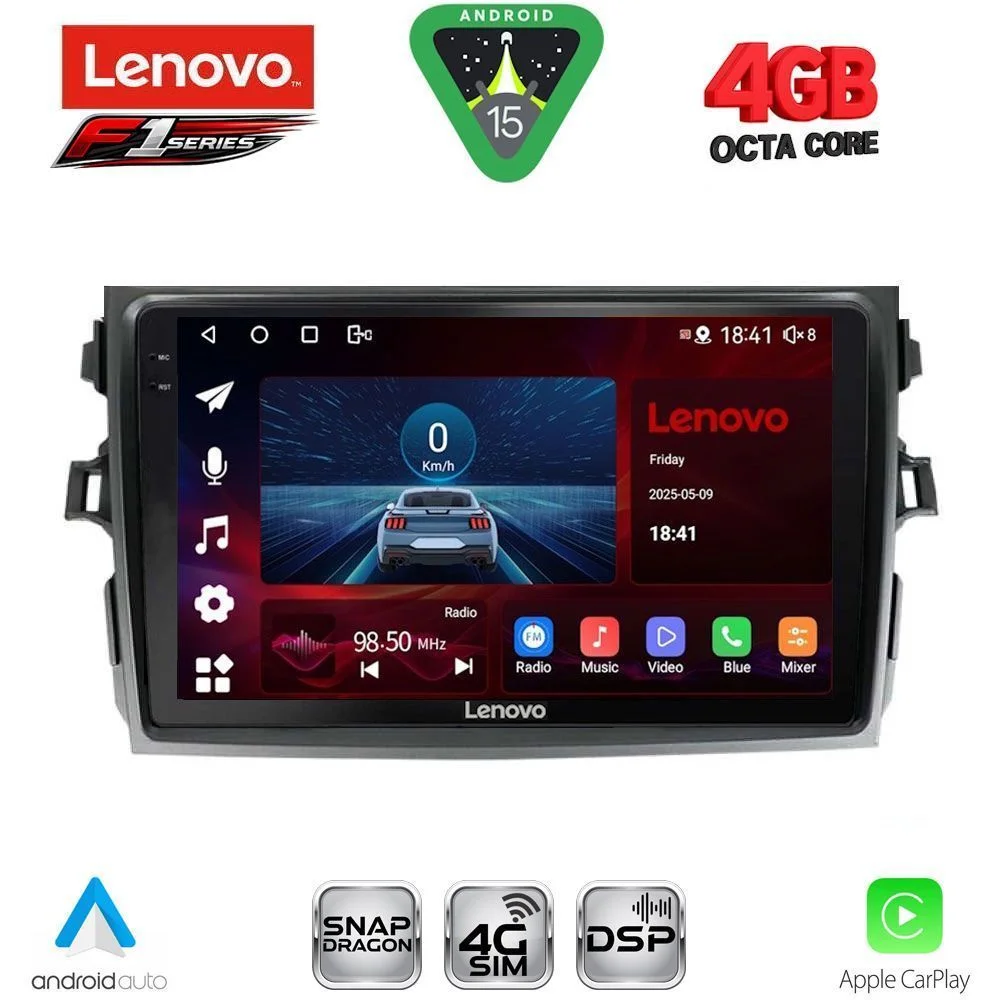 Φωτογραφία προϊόντος: LENOVO SSQ 9713_CPA (9inc) MULTIMEDIA TABLET for TOYOTA COROLLA 4D mod. 2006-2012