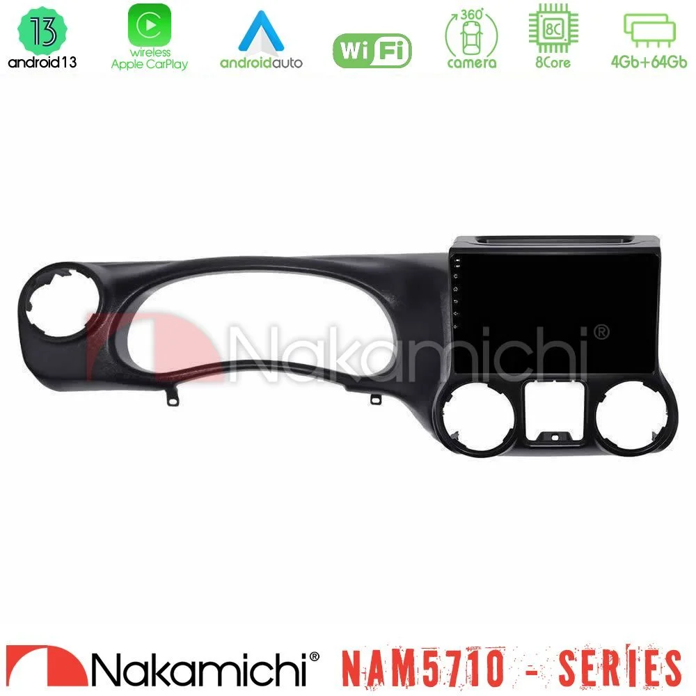 Φωτογραφία προϊόντος: Nakamichi NAM5710 Series 8Core Android13 4+64GB Jeep Wrangler 2011-2014 Navigation Multimedia Tablet 10