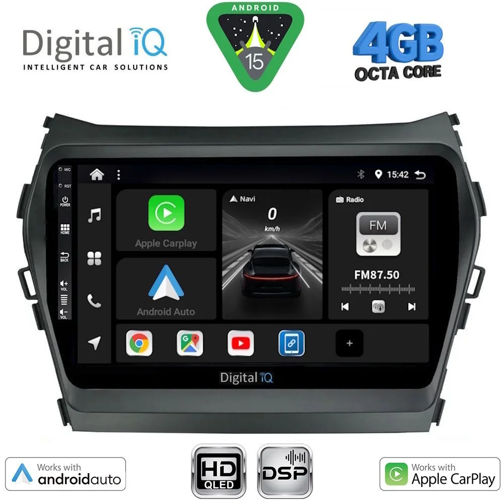 Φωτογραφία προϊόντος: DIGITAL IQ BXF 16238_CPAA (9inc) MULTIMEDIA TABLET for HYUNDAI IX45 - SANTA FE mod. 2013-2017