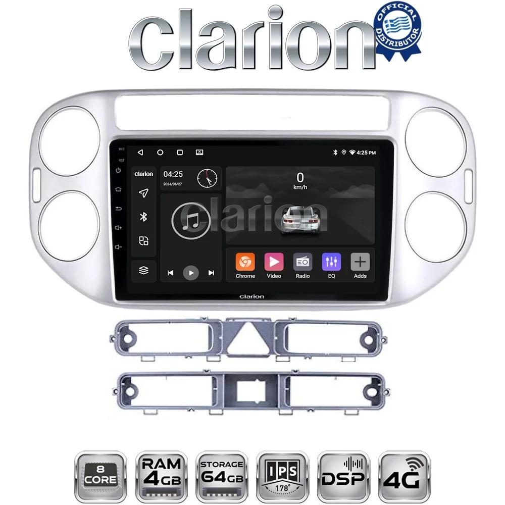 Φωτογραφία προϊόντος: Clarion OEM για VW Tiguan 2007 > 2016 VW Golf Plus 2004 > 2014 με 8Core 4GB/64GB