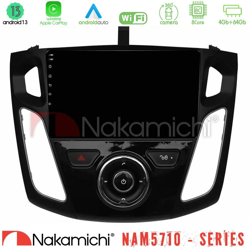 Φωτογραφία προϊόντος: Nakamichi NAM5710 Series 8Core Android13 4+64GB Ford Focus 2012-2018 Navigation Multimedia Tablet 9