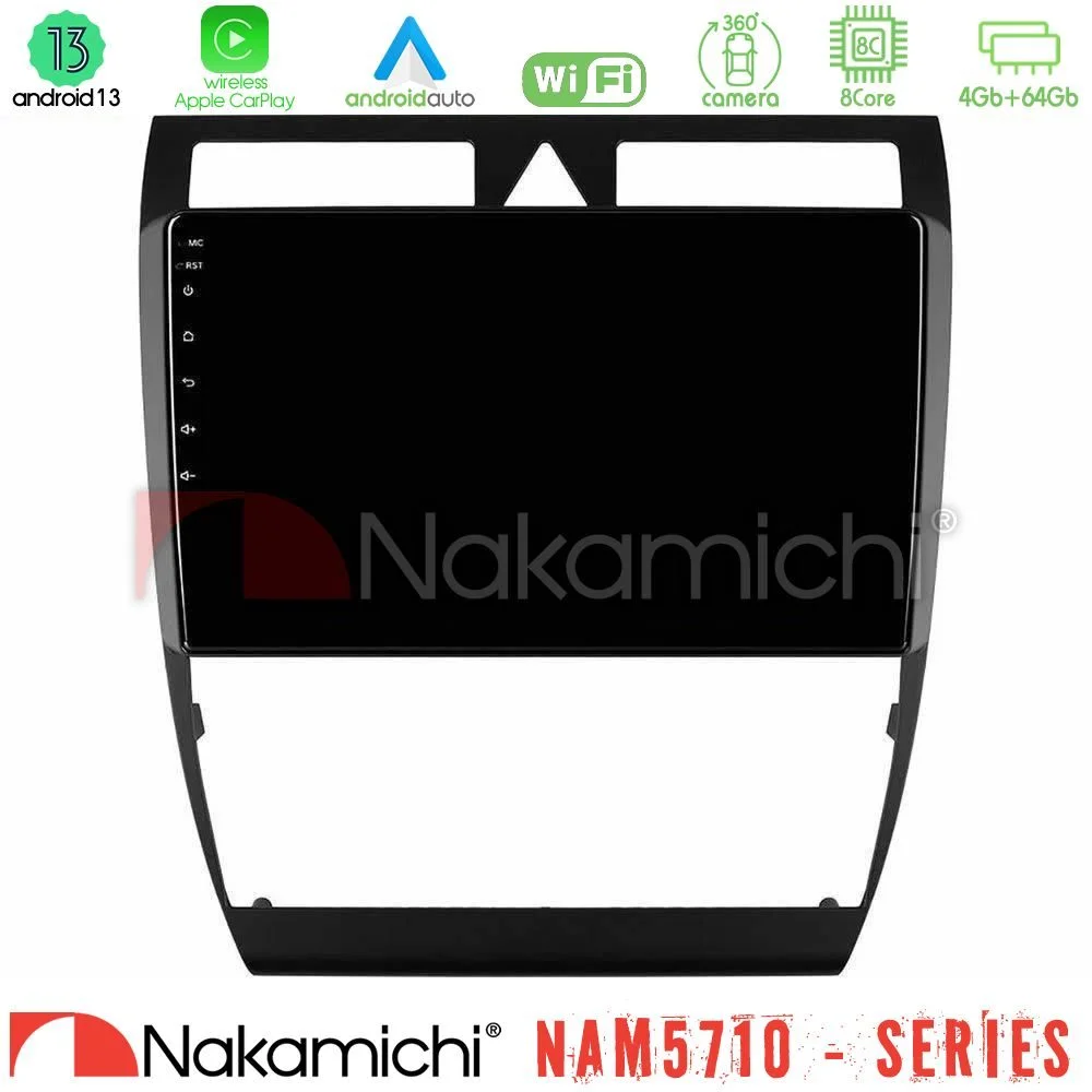 Φωτογραφία προϊόντος: Nakamichi NAM5710 Series 8Core Android13 4+64GB Audi A6 (C5) 1997-2004 Navigation Multimedia Tablet 9