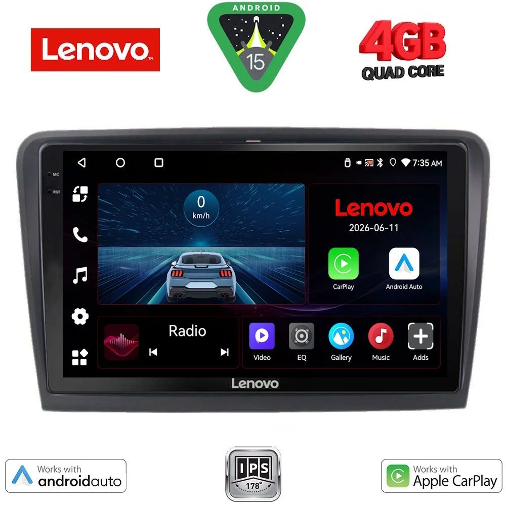 Φωτογραφία προϊόντος: LENOVO LVE 8604B_CPAA (10inc) MULTIMEDIA TABLET for SKODA SUPERB mod. 2008-2015